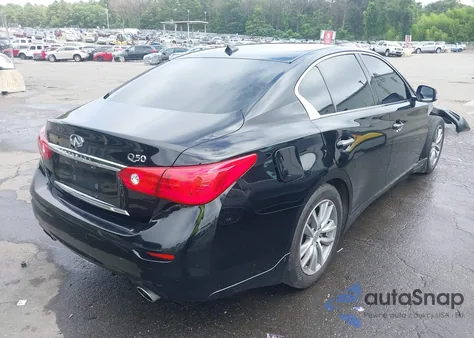 2014 Infiniti Q50 Premium z USA, uszkodzony, nr VIN JN1BV7AP1EM677429
